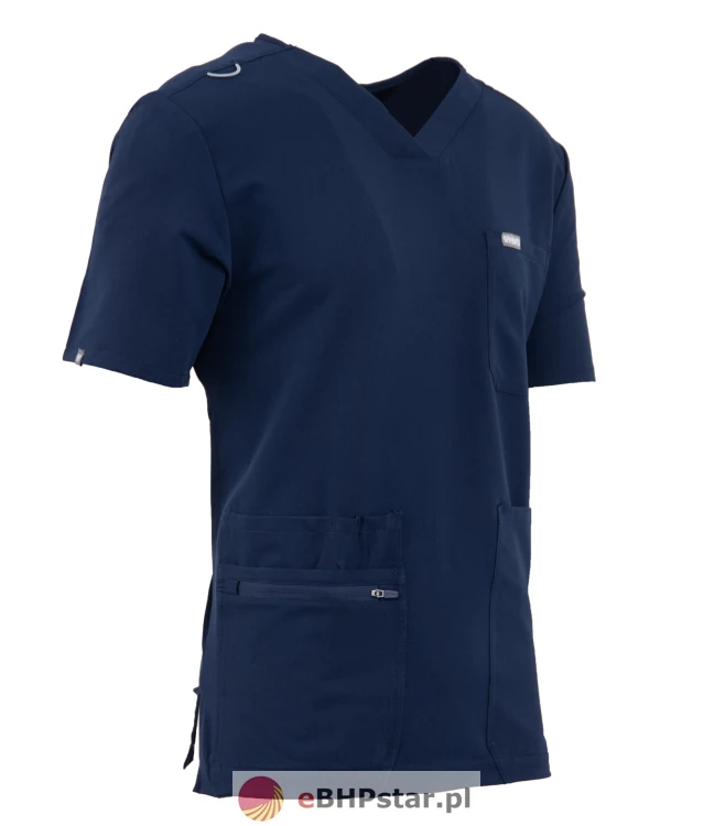 MYNTS V-Neck Pocket Genius - ScrubTop Men MMT003 Midnight Navy4.jpg