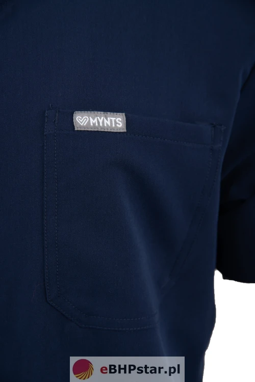 MYNTS V-Neck Pocket Genius - ScrubTop Men MMT003 Midnight Navy7.jpg