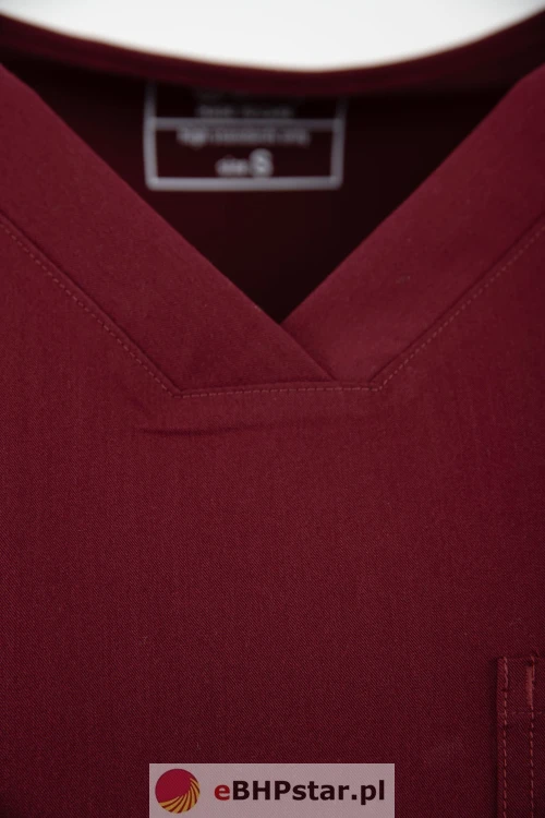 MYNTS V-Neck Pocket Genius - ScrubTop Men MMT003 Burgundy9.jpg