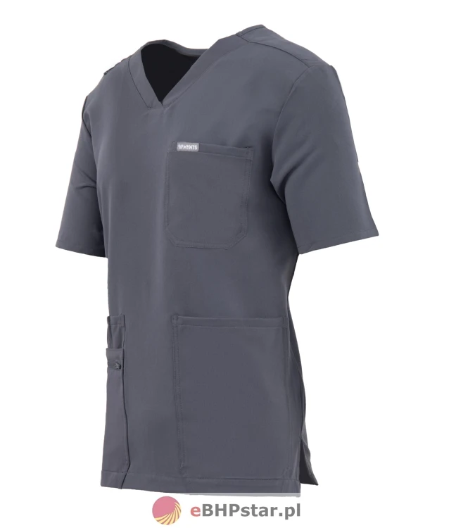 MYNTS V-Neck Pocket Genius - ScrubTop Men MMT003 MoonStone Grey3.jpg