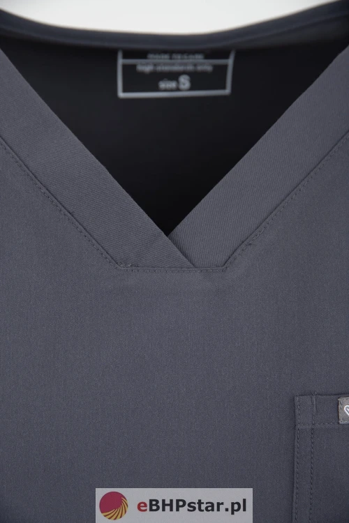 MYNTS V-Neck Pocket Genius - ScrubTop Men MMT003 MoonStone Grey6.jpg