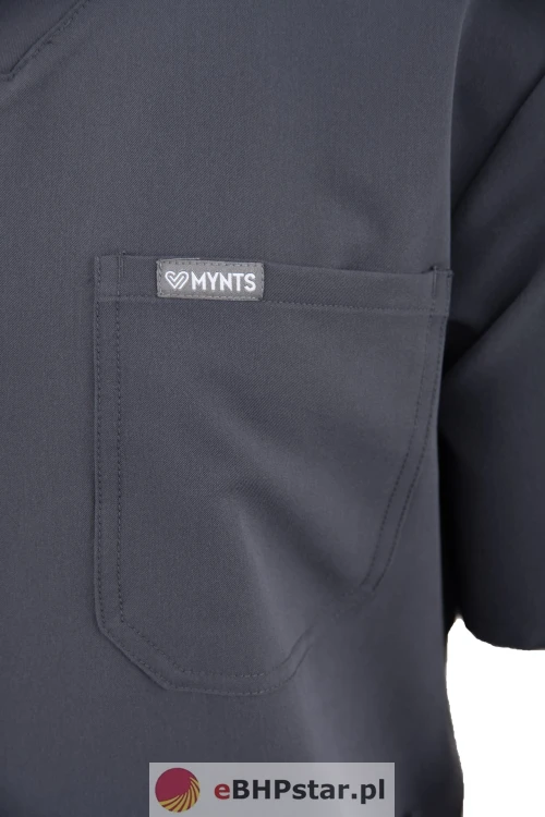 MYNTS V-Neck Pocket Genius - ScrubTop Men MMT003 MoonStone Grey7.jpg