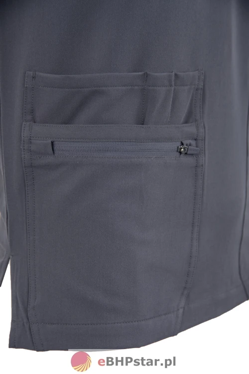 MYNTS V-Neck Pocket Genius - ScrubTop Men MMT003 MoonStone Grey10.jpg