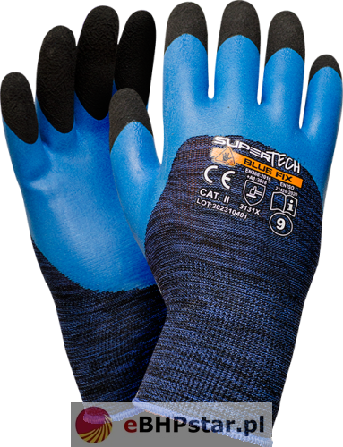 Rękawice robocze WORKLINK SUPER TECH BLUE FIX