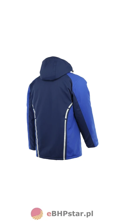 Kurtka długa ocieplana STANDARD WINTER kolor granatowy/niebieski1.webp