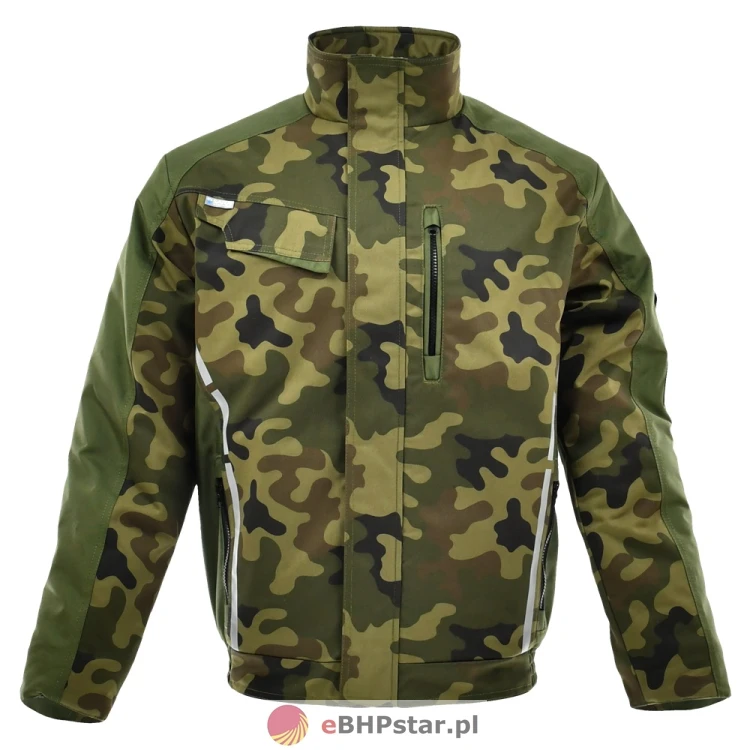 1-07-650 Kurtka krótka ocieplana STANDARD WINTER kolor zielony camo/oliwkowy.jpg