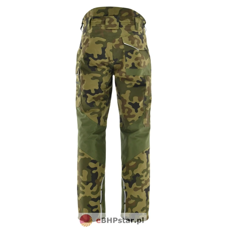 1-05-650 Spodnie robocze do pasa ocieplane STANDARD WINTER kolor zielony camo/oliwkowy1.jpg