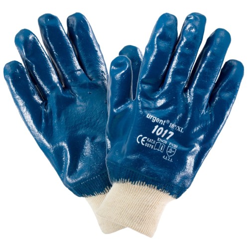 Rękawice robocze impregnowane pokryte nitrylem 1017
