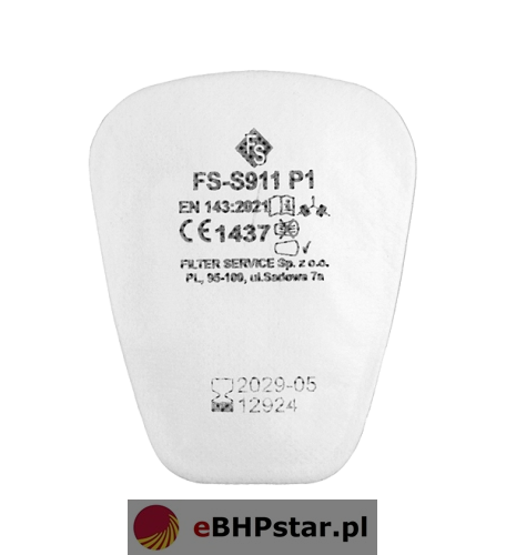 Filtr przeciwpyłowy FS-S911 P1 (50sztuk)
