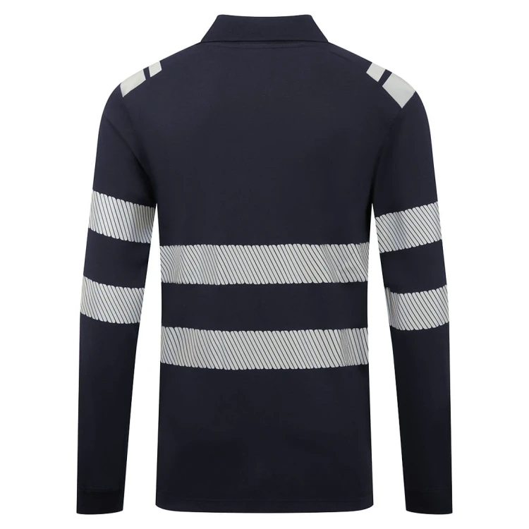 FR733 Koszulka trudnopalna Polo z długim rękawem PW3 Modaflame Knit-1