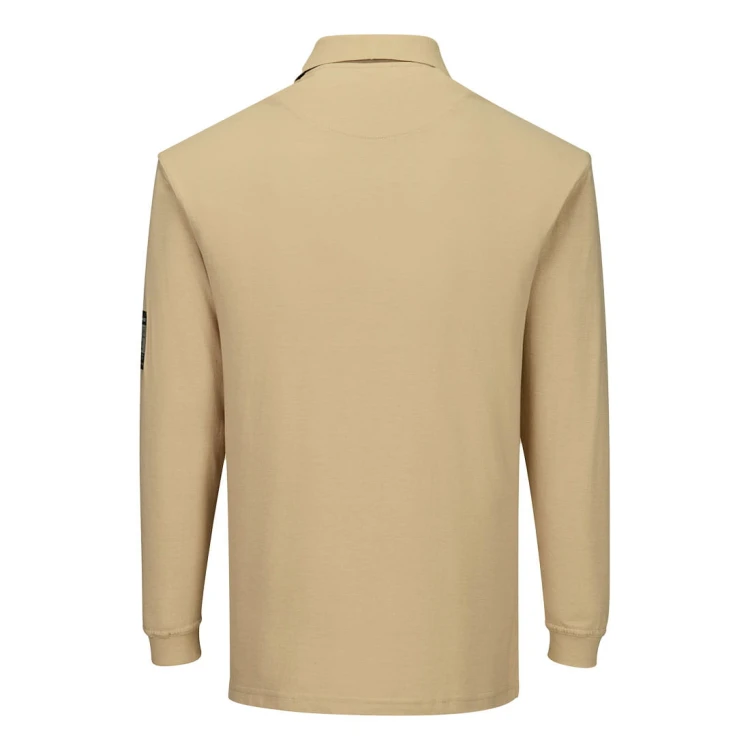 FR10 Koszulka polo Modaflame trudnopalna i antystatyczna z długimi rękawami-6