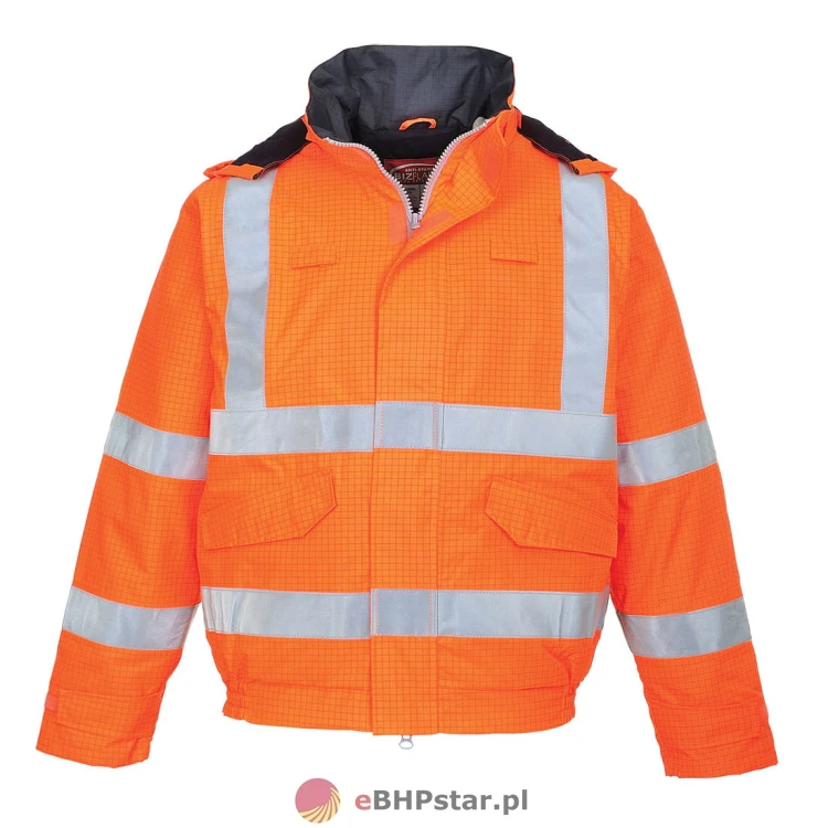 S773 Trudnopalna kurtka ostrzegawcza i antystatyczna Bomber Bizflame Rain -2