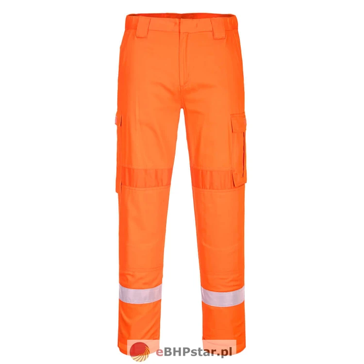 FR401 Lekkie spodnie trudnopalne z panelami Stretch-2