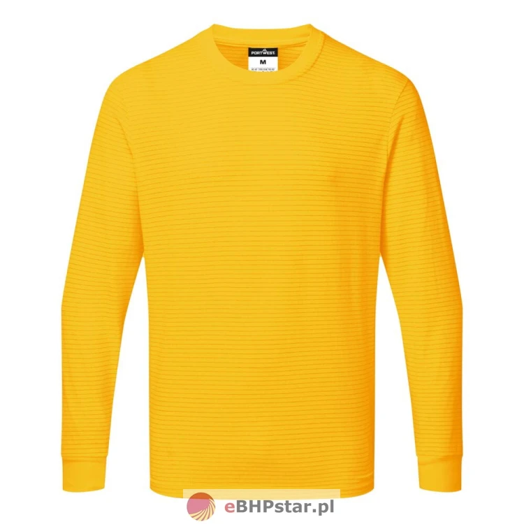 AS22 T-shirt antystatyczny ESD z długim rękawem-2