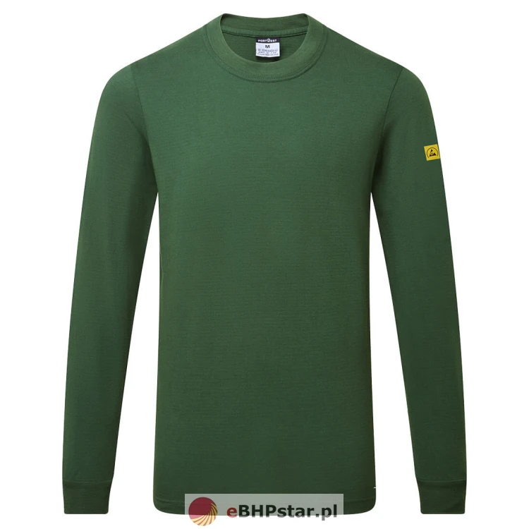 AS22 T-shirt antystatyczny ESD z długim rękawem-10