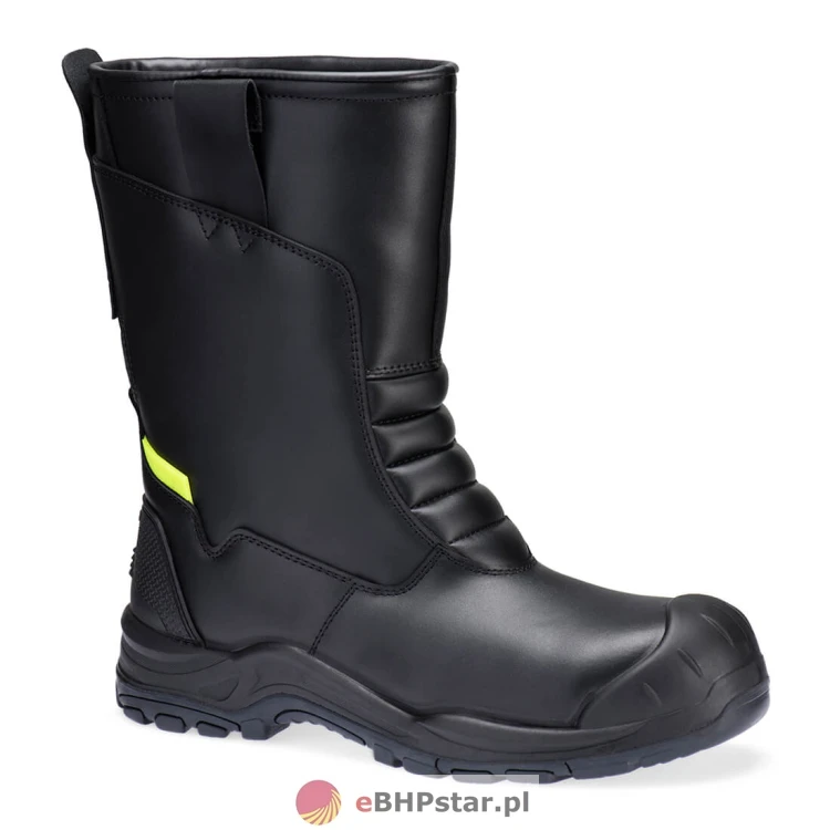 FD07 Skórzane wysokie buty zimowe S3L SC HRO CI SR