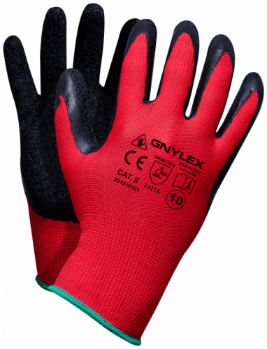 Rękawice robocze powlekane lateksem GNYLEX SET B CAT.II