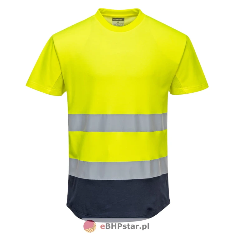 C395 Dwukolorowy t-shirt siatkowy-2.jpg