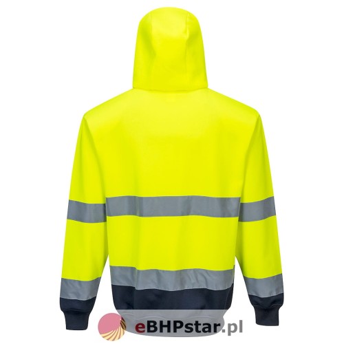 B317 Dwukolorowa bluza z kapturem zapinana na zamek1.jpg