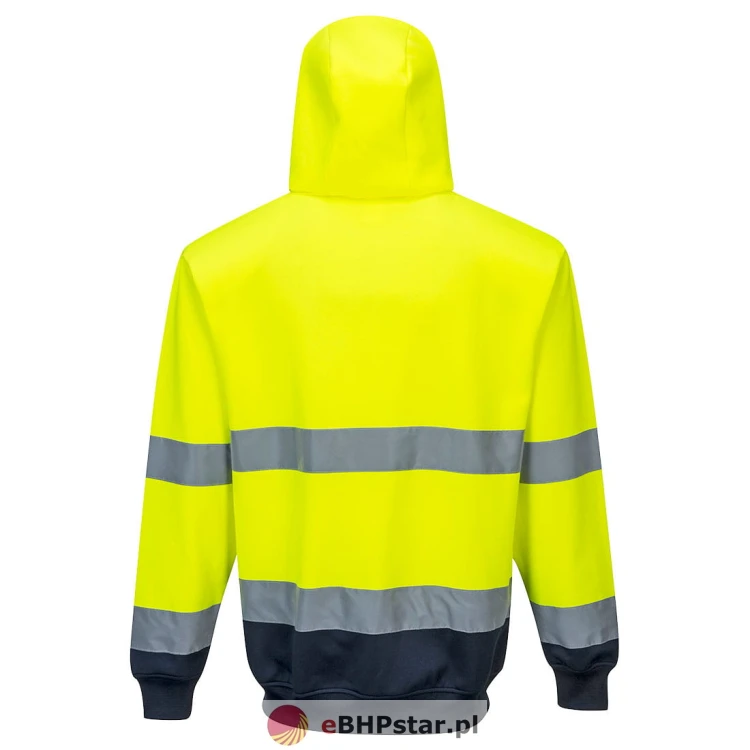 B317 Dwukolorowa bluza z kapturem zapinana na zamek1.jpg