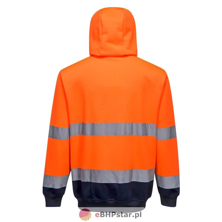 B317 Dwukolorowa bluza z kapturem zapinana na zamek3.jpg