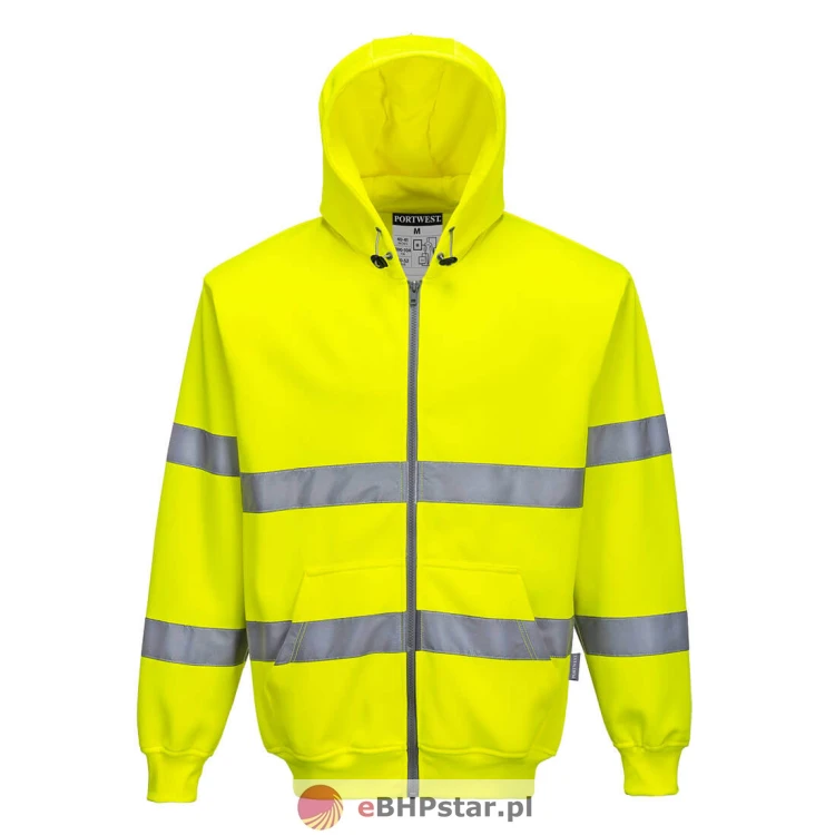 B305 Bluza ostrzegawcza z kapturem zapinana na zamek błyskawiczny.jpg